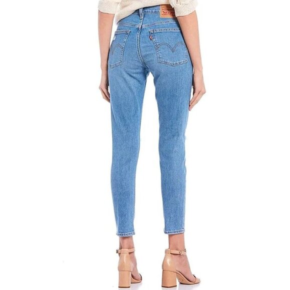 LEVI'S 30 Wedgie Destructed High Rise Skinny Jeans Casual - Picture 9 of 9
